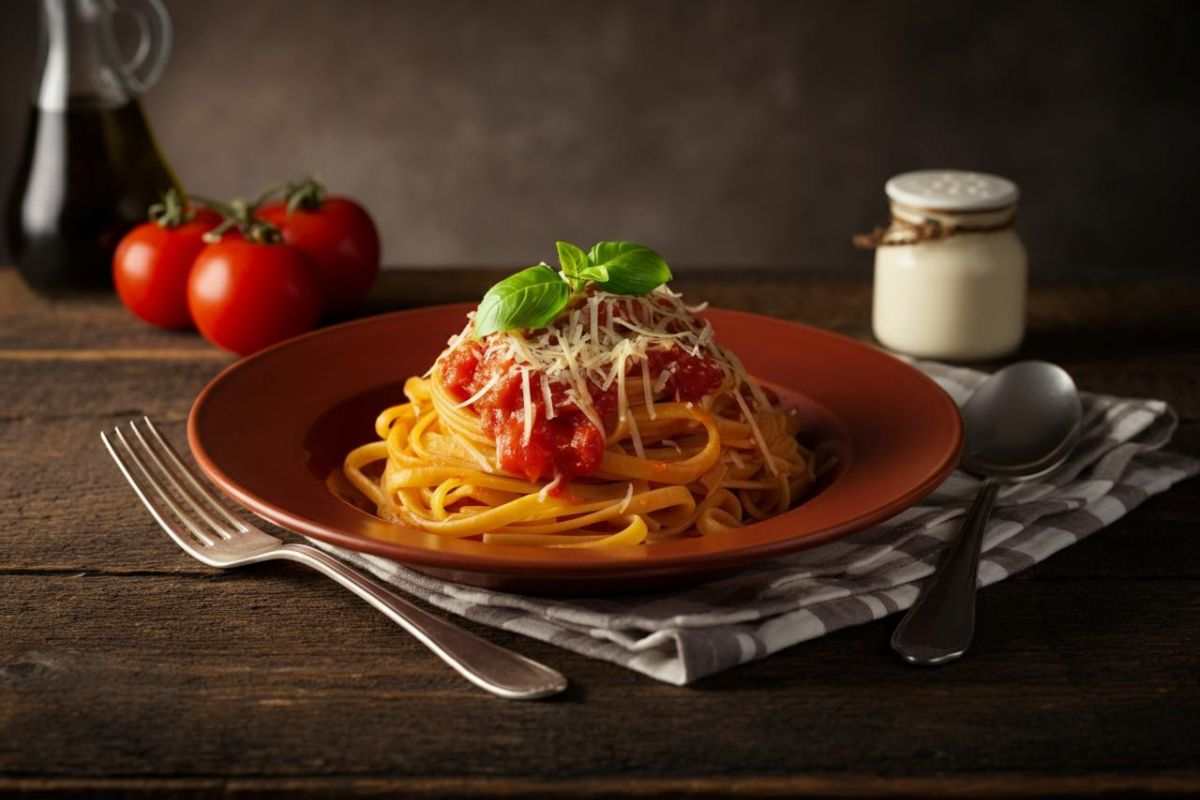Variante pasta al pomodoro